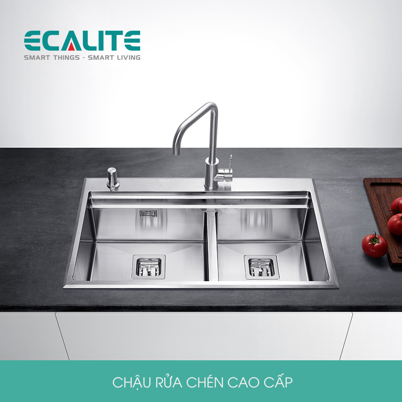 Chậu rửa chén Carlow Manual Sink Ecalite ES-N28550HS