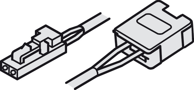 Dây dẫn, cho đèn dải LED Häfele Loox 12 V 8 mm, Mã số 833.73.747
