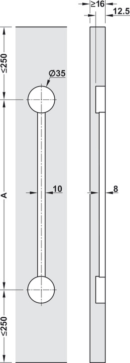 Phụ kiện định hình và làm phẳng gỗ, Häfele Planofit, bộ, cho cửa gỗ, Mã số 406.99.625