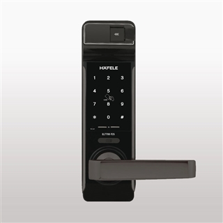 Khóa điện tử Hafele EL7700-TCS cho cửa gỗ / Thân khóa lớn, màu đen, Mã số 912.05.584