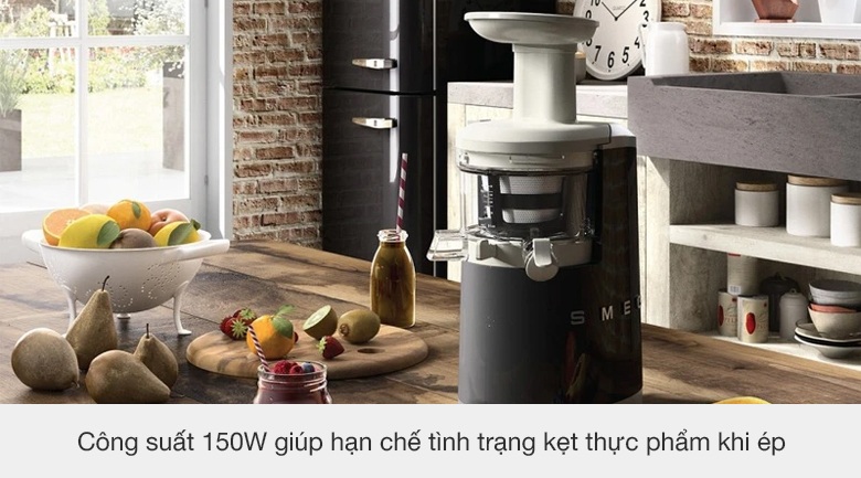 Máy ép chậm Smeg SJF01BLEU (535.43.621) - Công suất