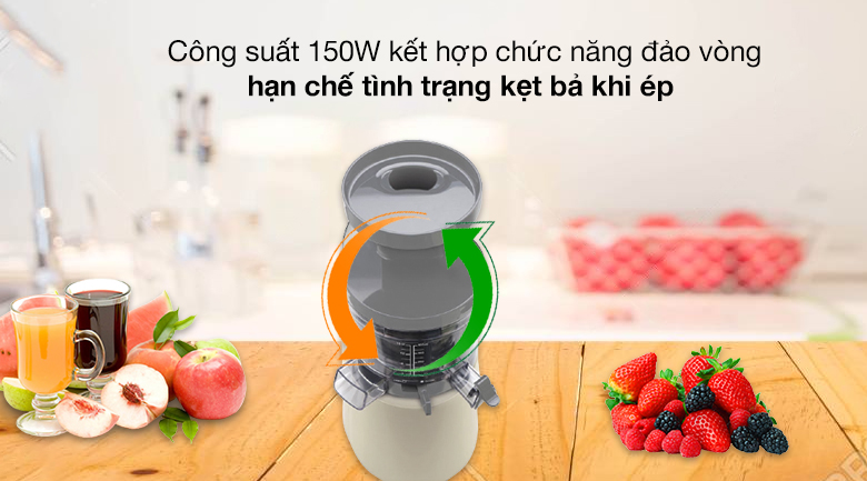 Công suất - Máy ép chậm Smeg SJF01CREU (535.43.625)