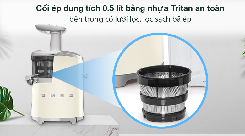 Cối ép - Máy ép chậm Smeg SJF01CREU (535.43.625)