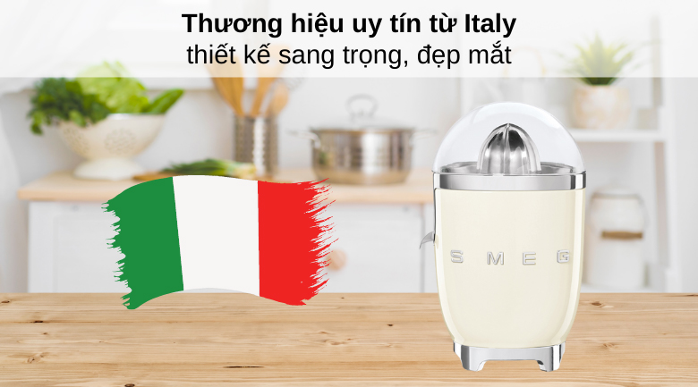 Thương hiệu Ý - Máy vắt cam Smeg CJF01PBEU (535.43.645)