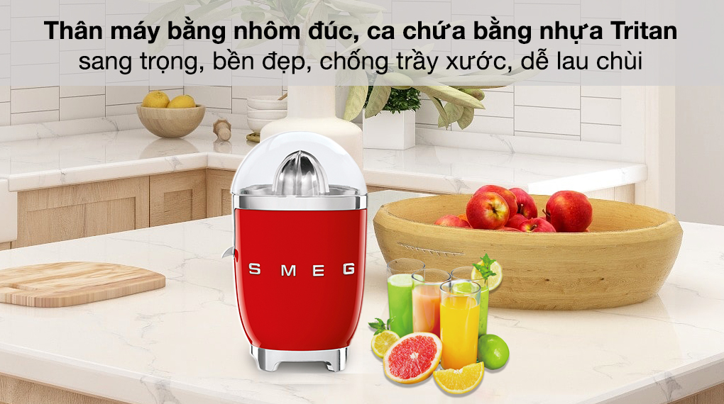 Máy vắt cam Smeg CJF01RDEU (535.43.649) - Thân máy