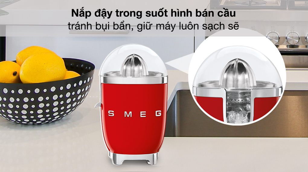 Máy vắt cam Smeg CJF01RDEU (535.43.649) - Nắp đậy