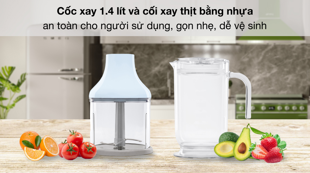 Máy xay cầm tay Smeg HBF02PBEU (535.43.610) - Dung tích