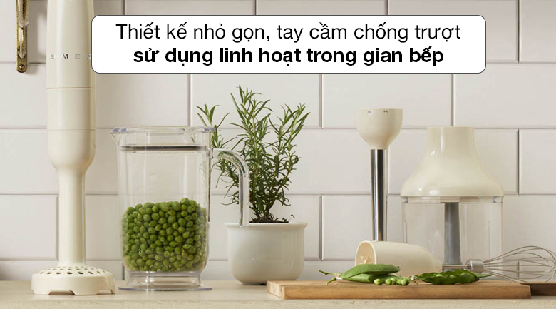 Thiết kế - Máy xay cầm tay Smeg HBF02CREU (535.43.615)