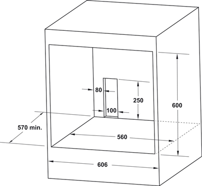 Lò nướng âm tủ, Điều khiển cảm ứng, 60 cm, 70 lít, Series 600, Mã số 538.01.441