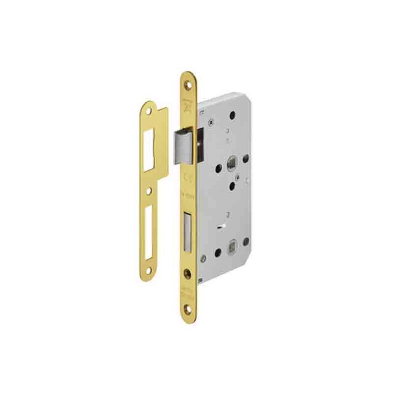 Thân khóa cho phòng tắm CC 78mm, đồng bóng PVD Hafele 911.02.158
