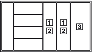 Bộ phụ kiện chia hộc tủ Hafele 552.49.729 (dài tới 1200mm, trắng mờ)