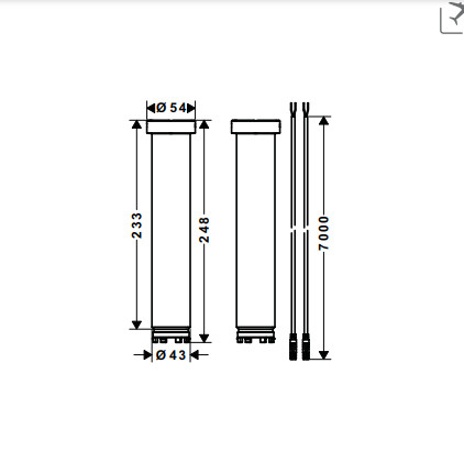 Nối sen trần ShowerHeaven 1200/300 589.52.214