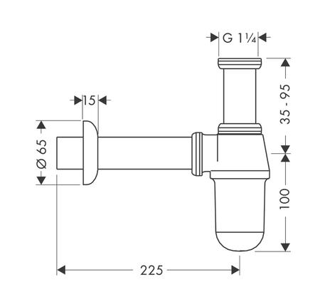 Siphon cho lavabo 589.29.930